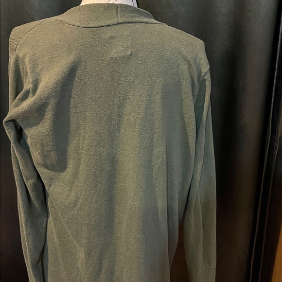 GAP Medium Olive Green Women's Cardigan Preloved - Picture 3 of 5